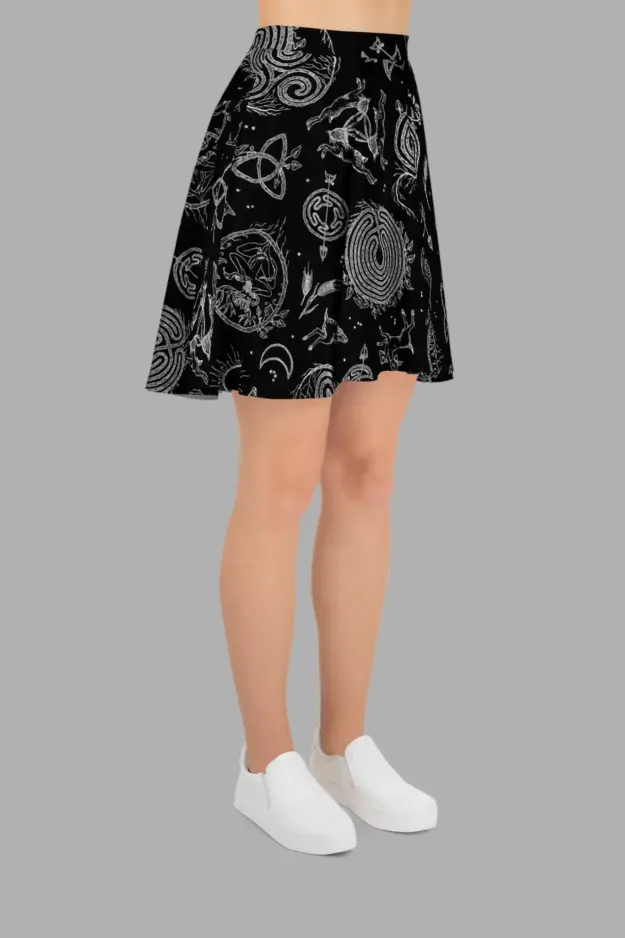 lughnasadh print skater skirt 4