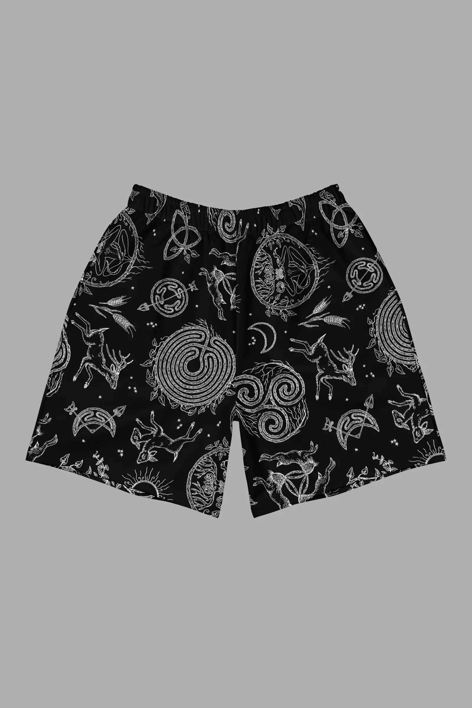 lughnasadh print unisex athletic long shorts