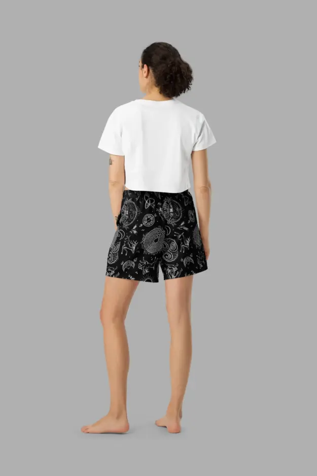 lughnasadh print unisex athletic long shorts
