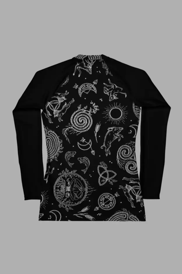 lughnasadh print womens rash guard 5