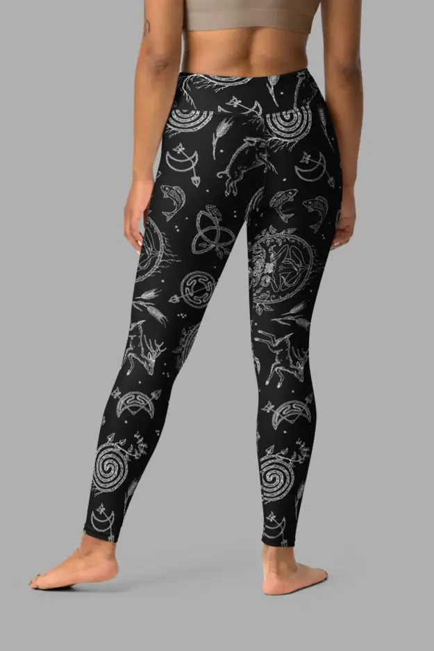 lughnasadh print yoga leggings 5