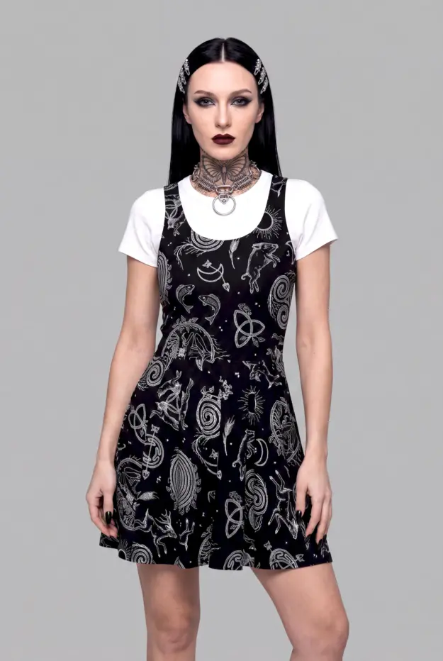 lughnasadh print skater dress
