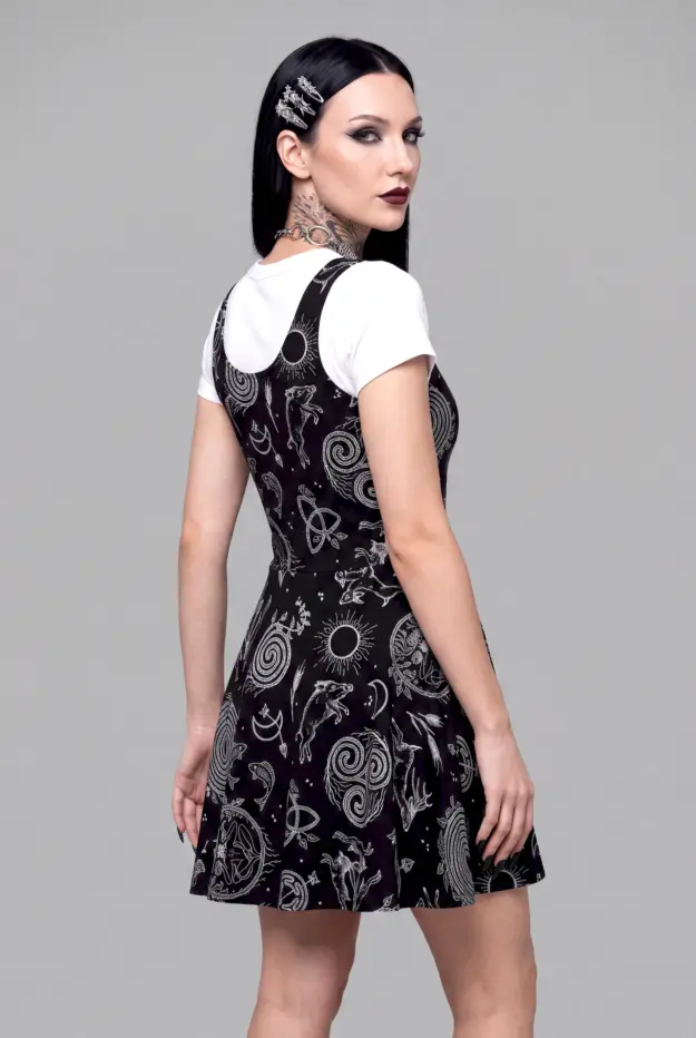 lughnasadh print skater dress