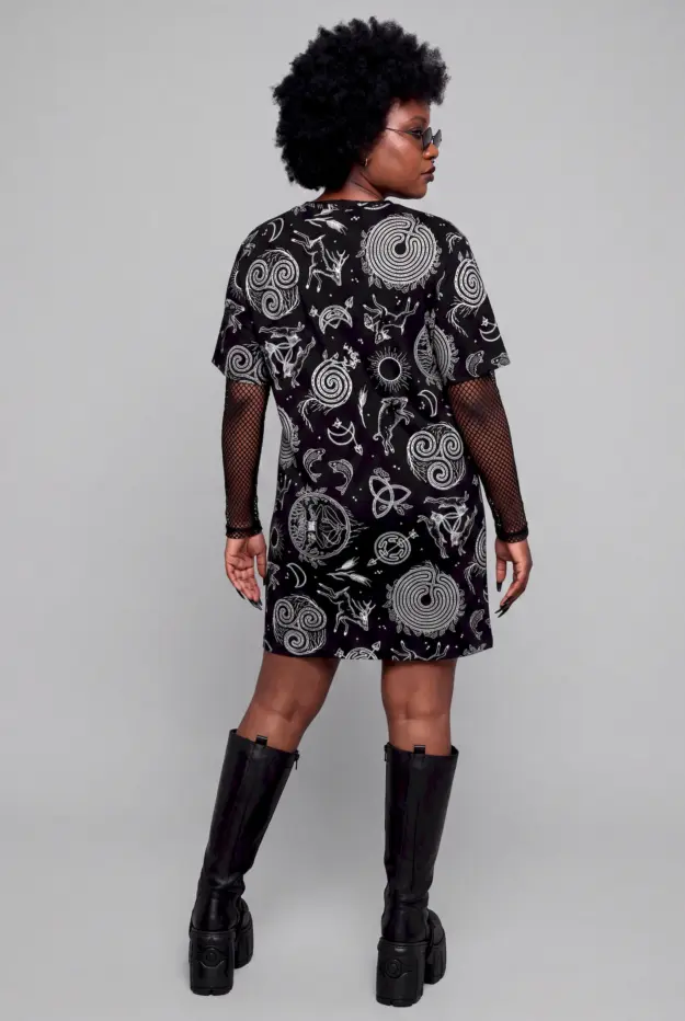 lughnasadh print t shirt dress
