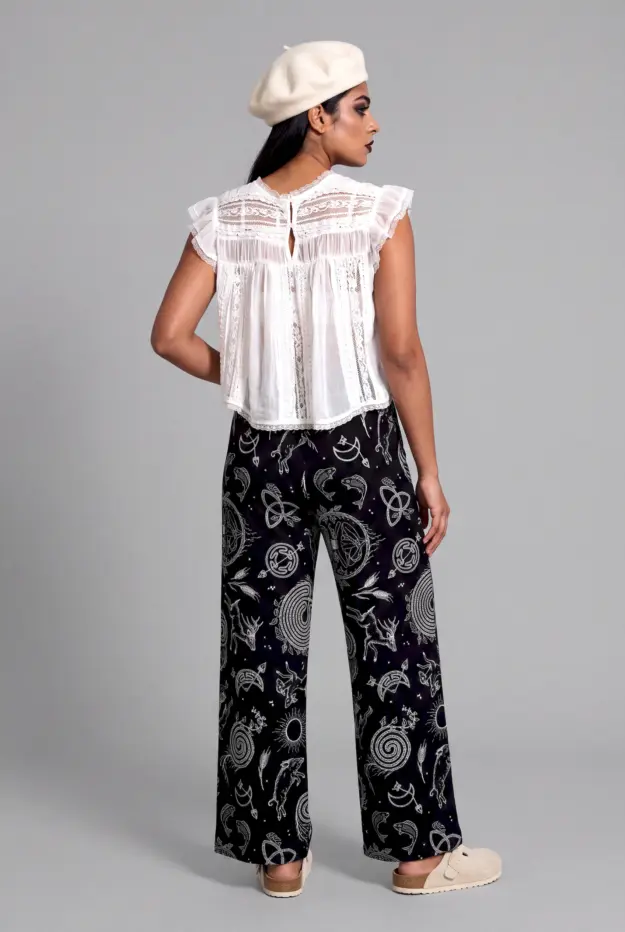lughnasadh print unisex wide leg pants