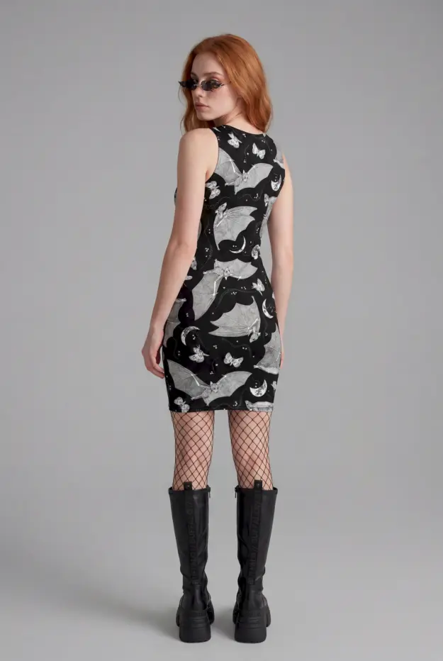 moon dance bodycon dress