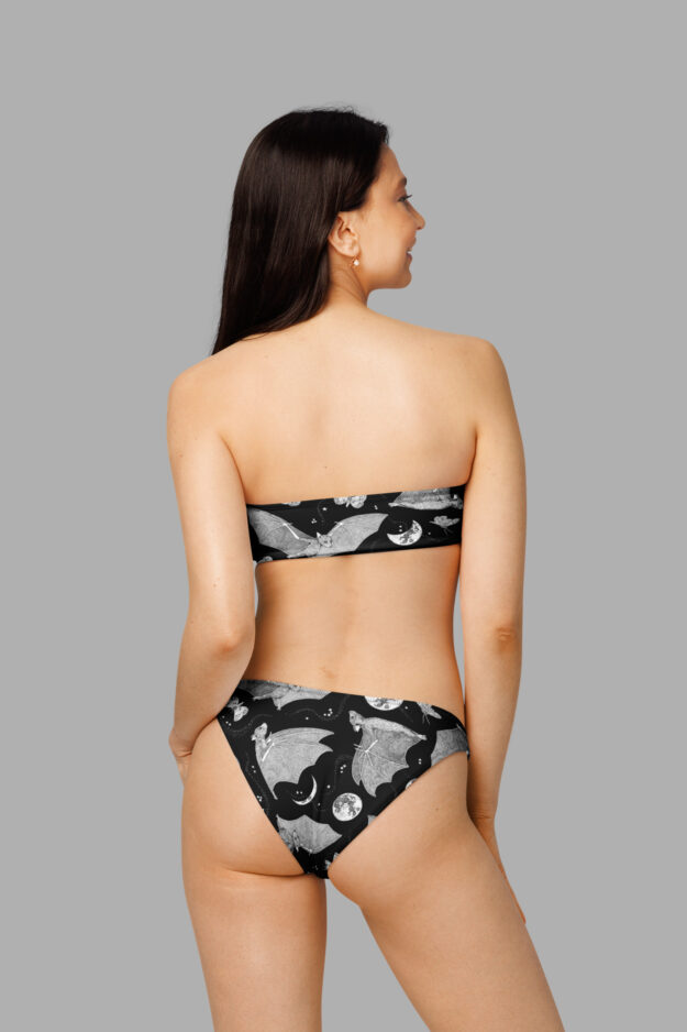 moon dance print bandeau bikini4
