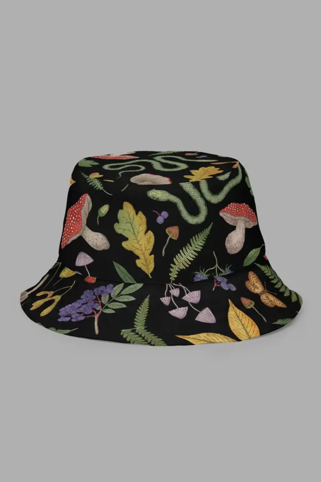 moon dance print reversible bucket hat 1