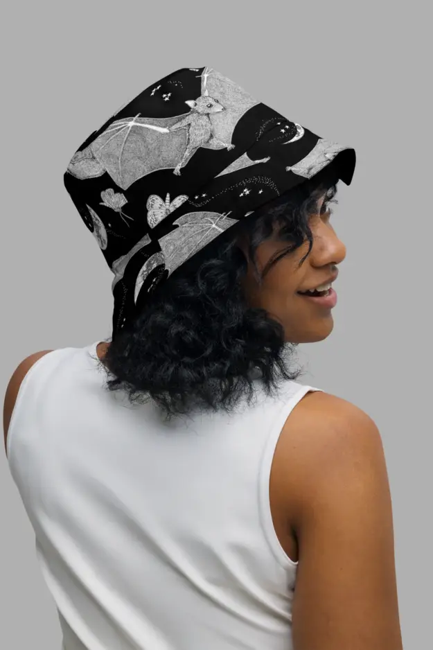 moon dance print reversible bucket hat 3