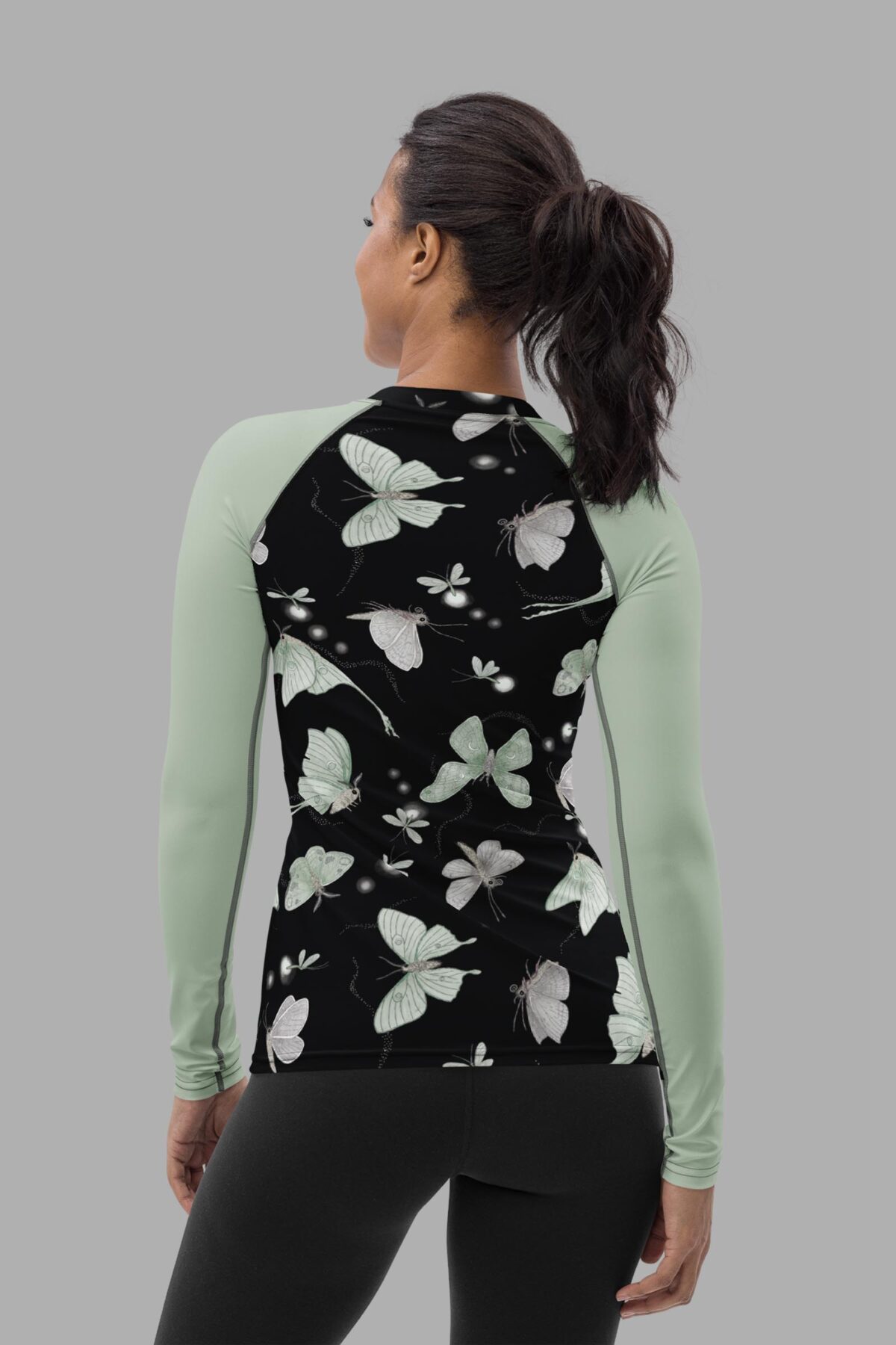 moonflight print rash guard back