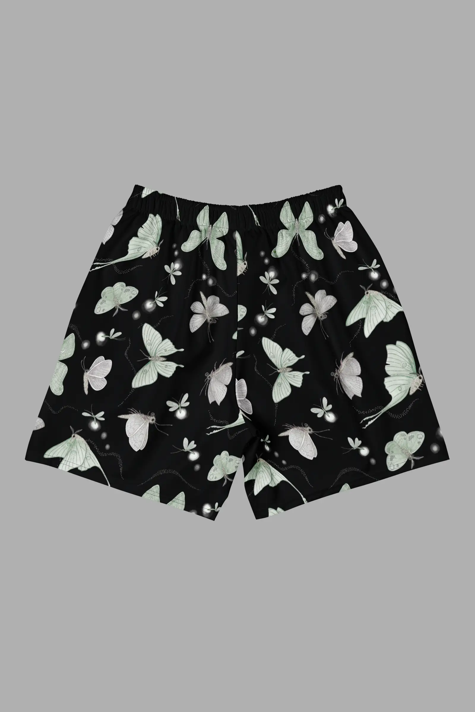 moonflight print unisex athletic long shorts