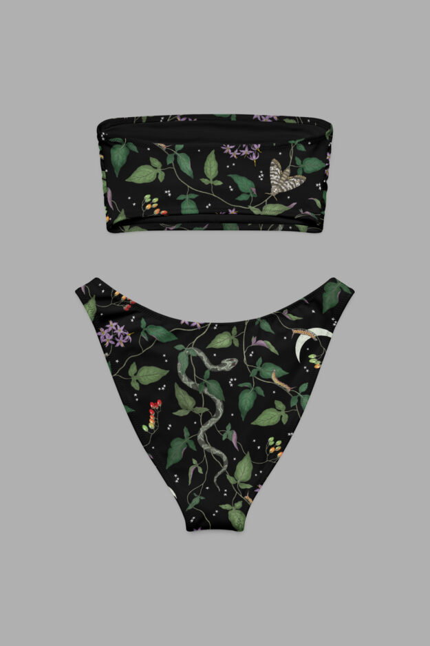 nightshade print bandeau bikini4