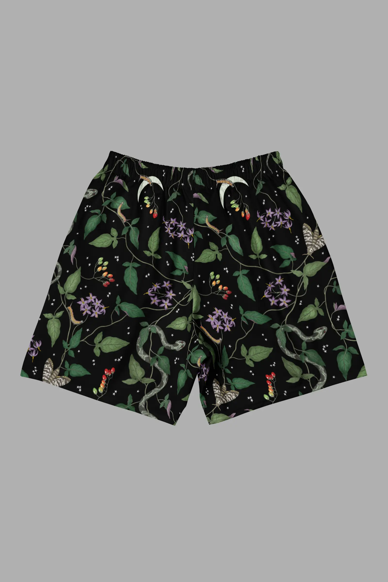 nightshade print unisex long athletic/ swim shorts