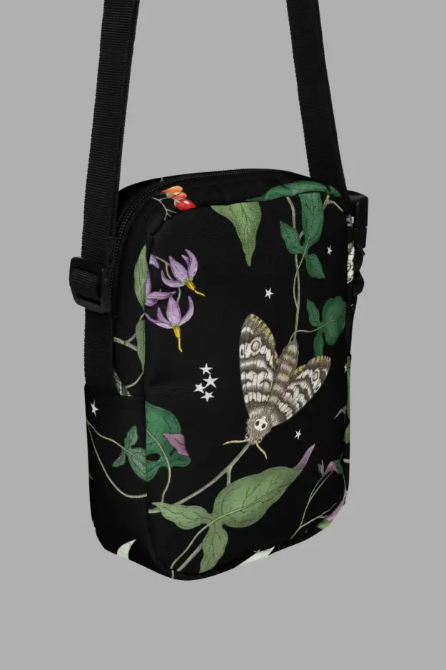 nightshade print utility crossbody bag 1