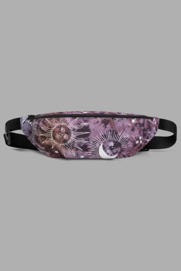 stormy celeste print fanny pack 2