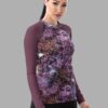 stormy celeste print rash guard front2