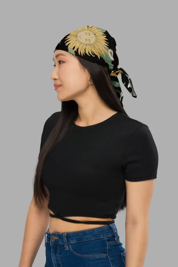 sunflower daze print bandana 2