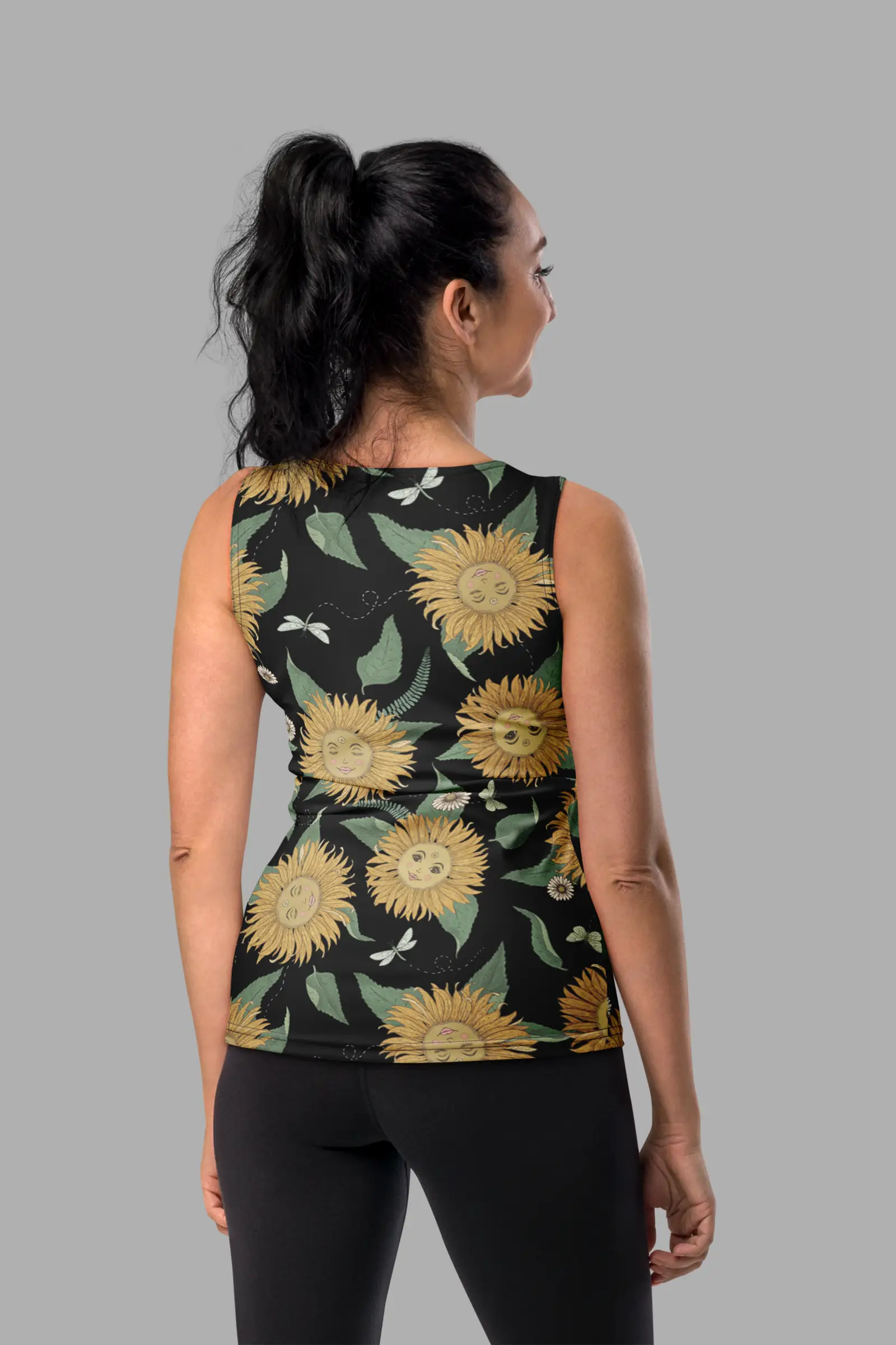 sunflower daze tank top back