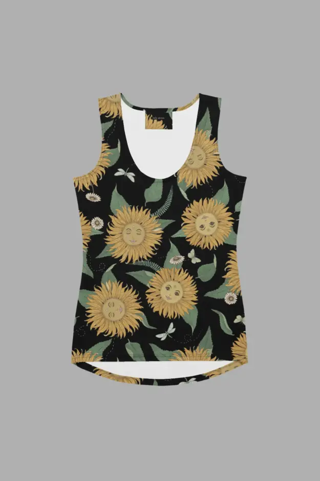sunflower daze tank top flat1