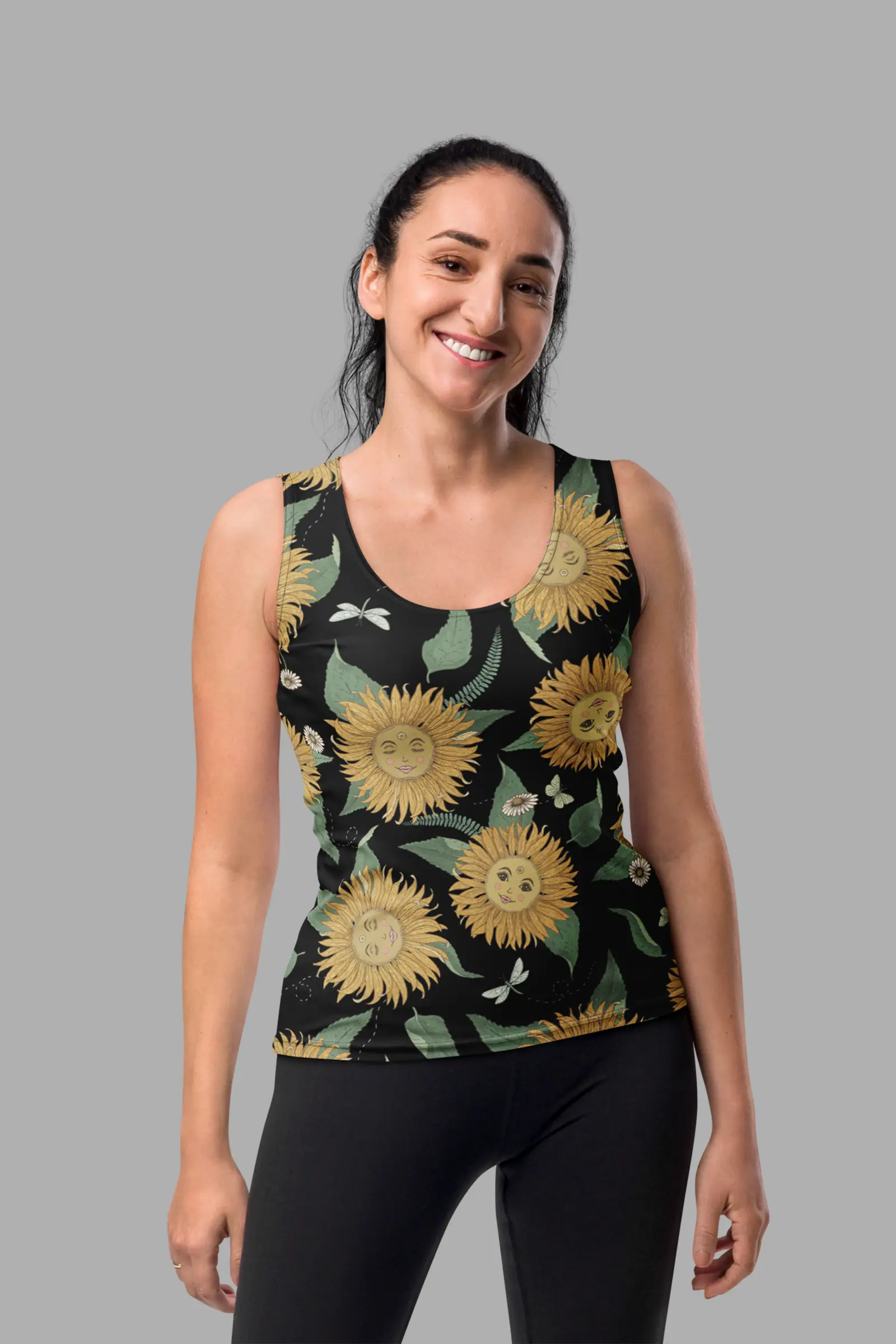 sunflower daze tank top front