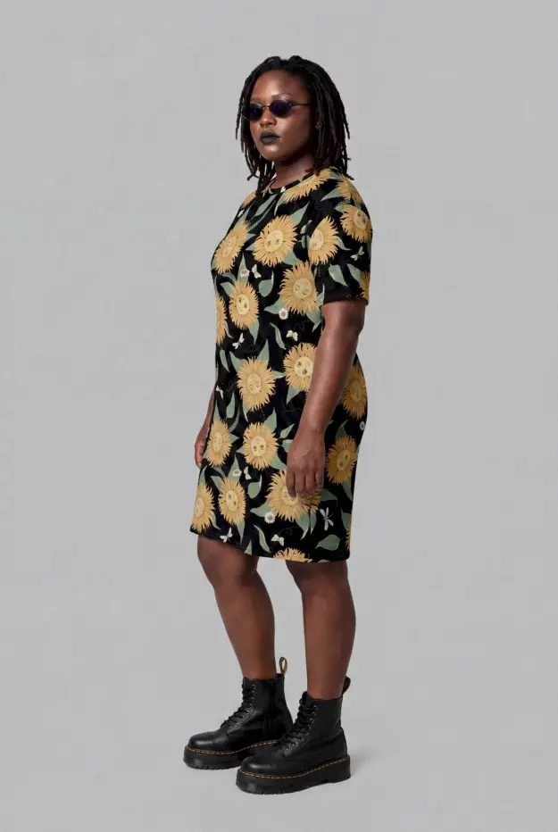 sunflower daze t shirt dress