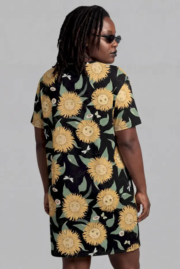 sunflower daze t shirt dress