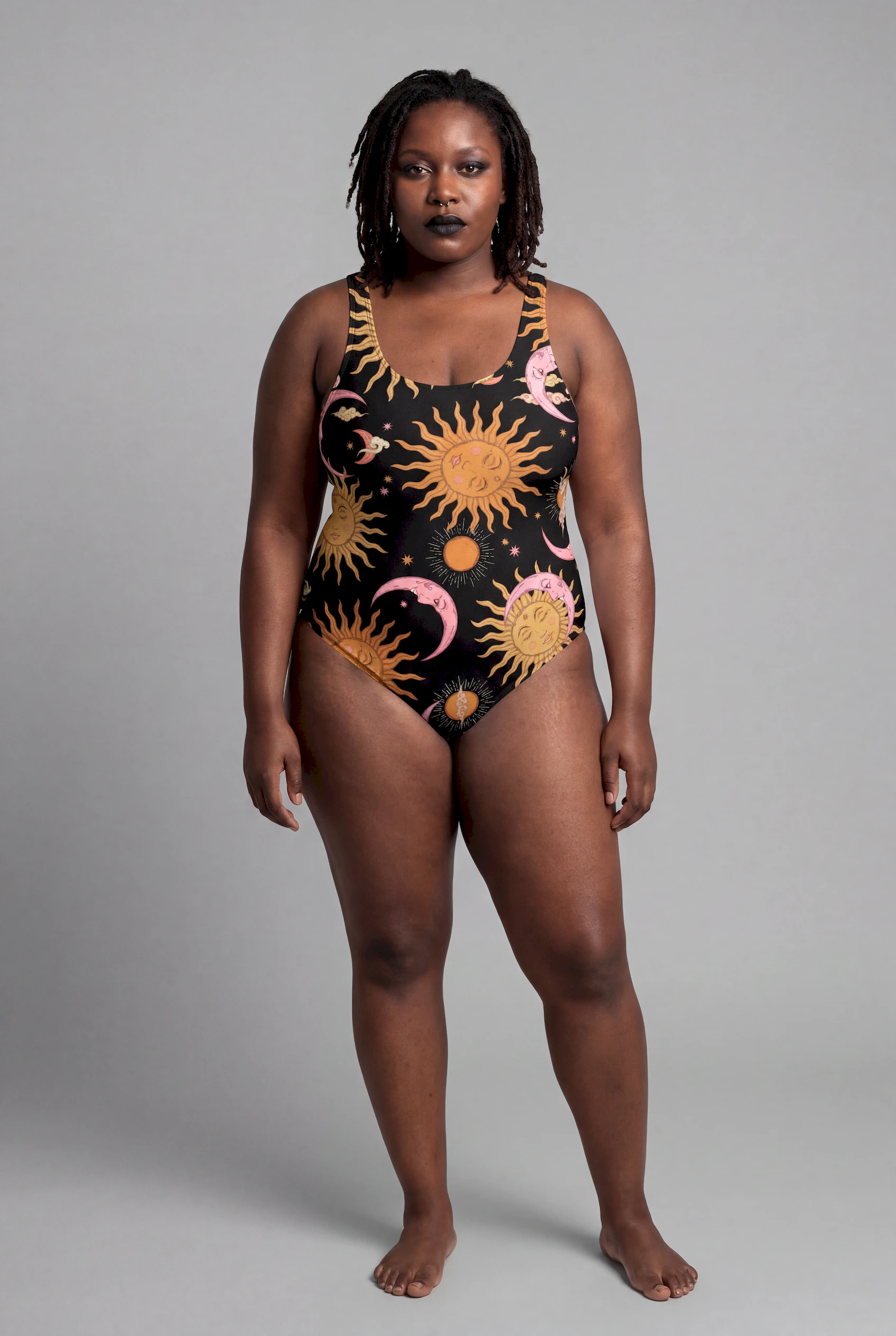 celestial dreams print one piece swimsuit