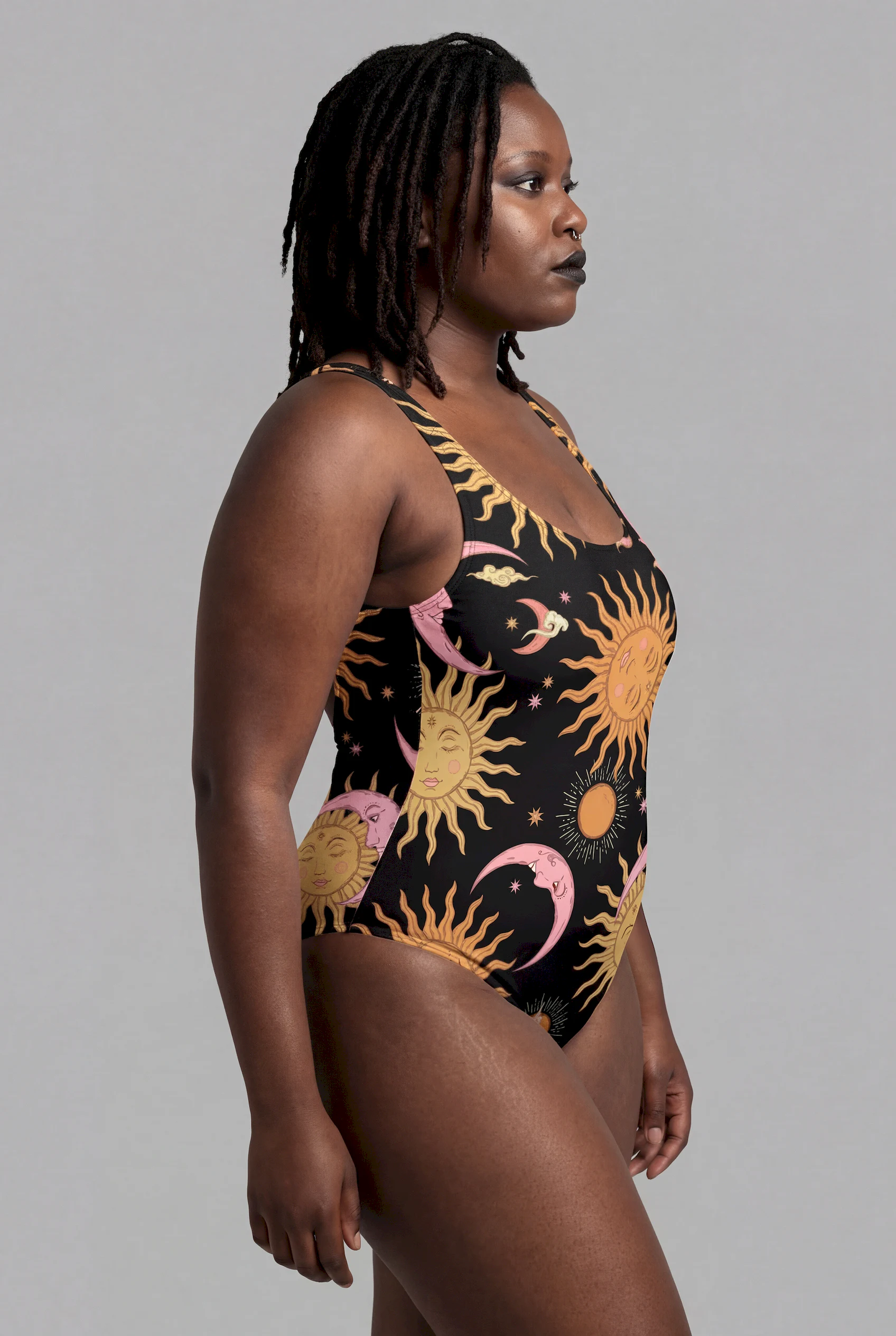 celestial dreams print one piece swimsuit