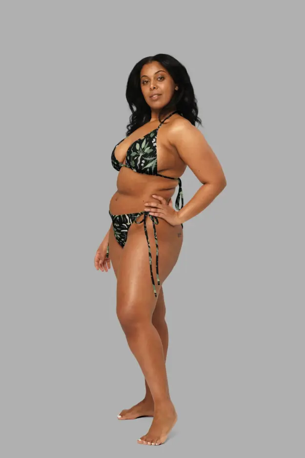 wiccans herbal print recycled string bikini 5