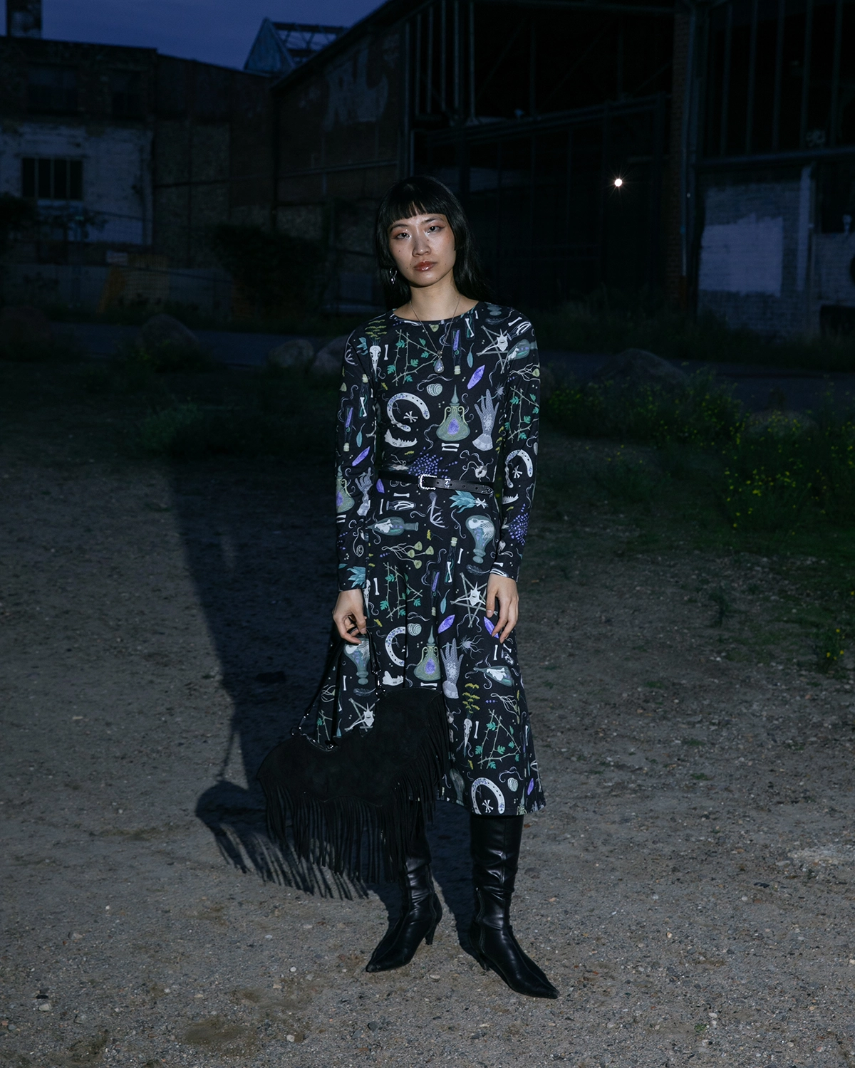 witches altar midi dress lifestyle