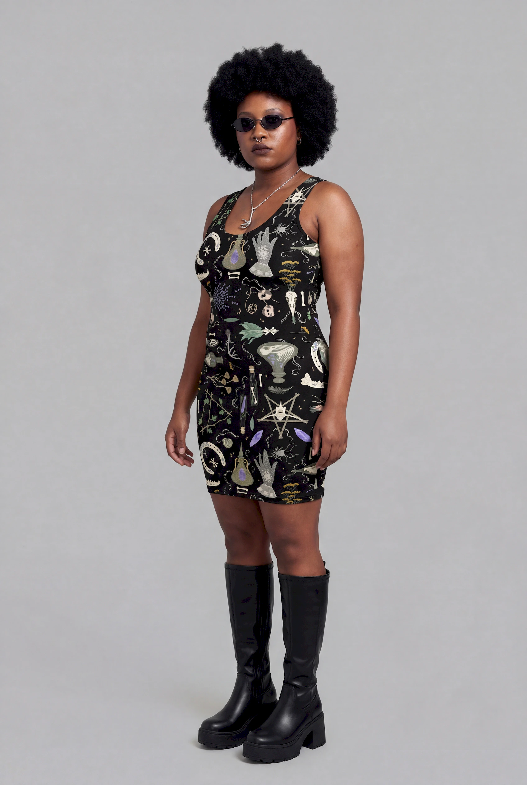 witches altar bodycon dress