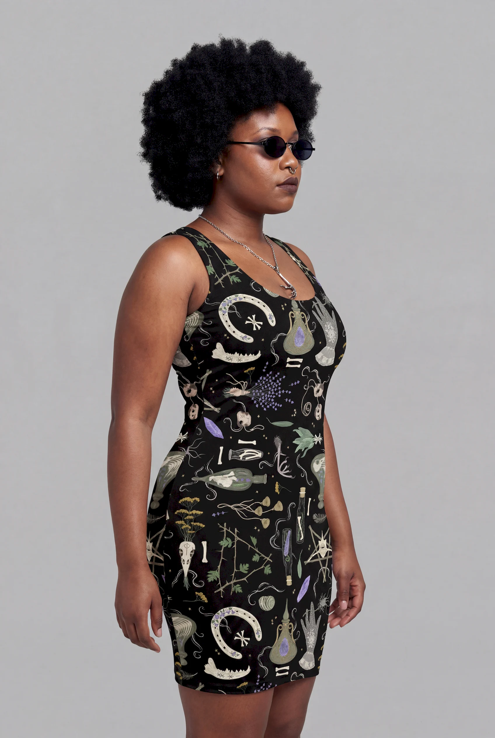 witches altar bodycon dress