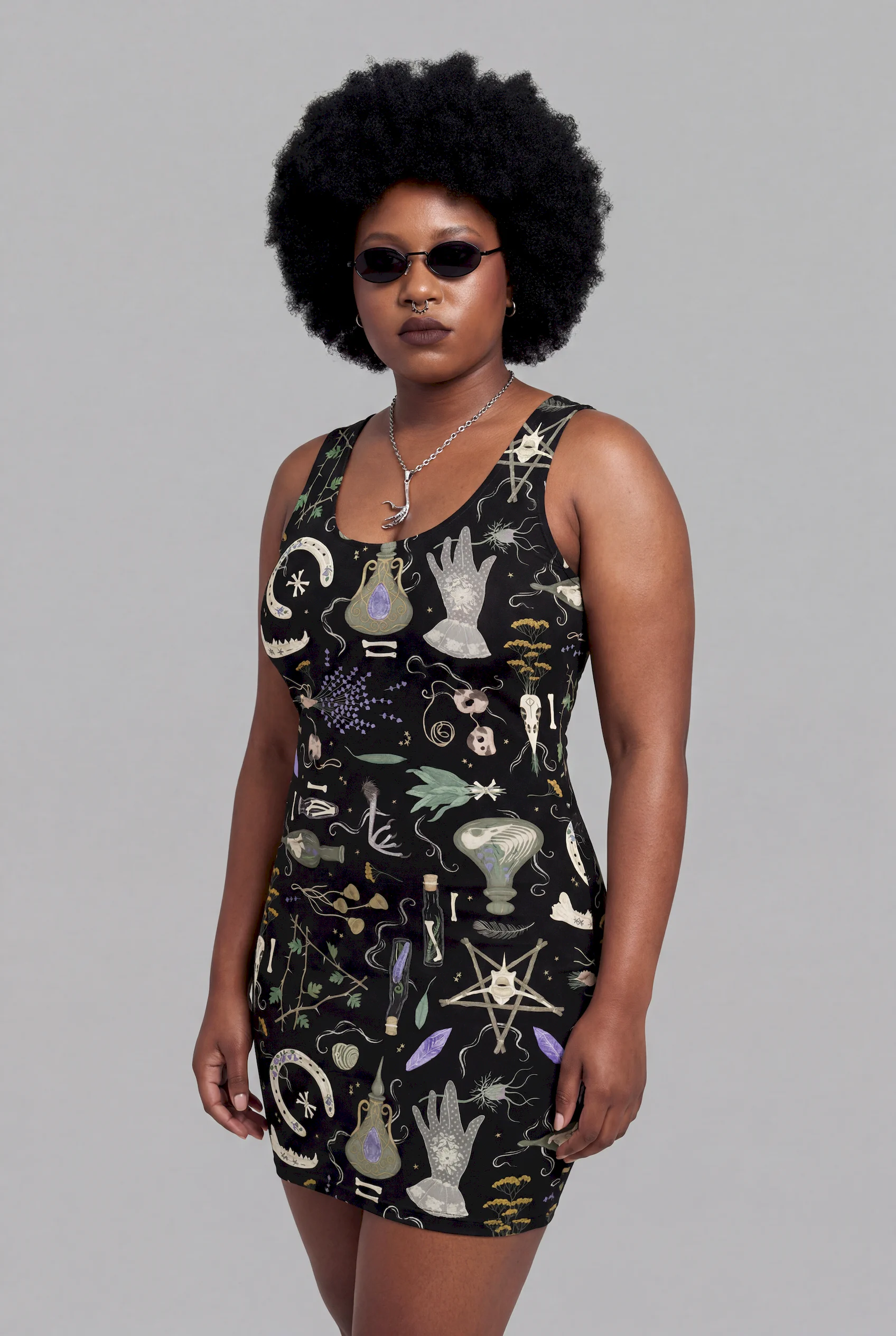 witches altar bodycon dress