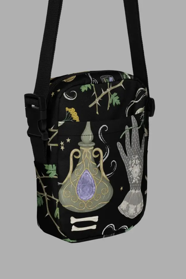 witches altar print utility crossbody bag 2