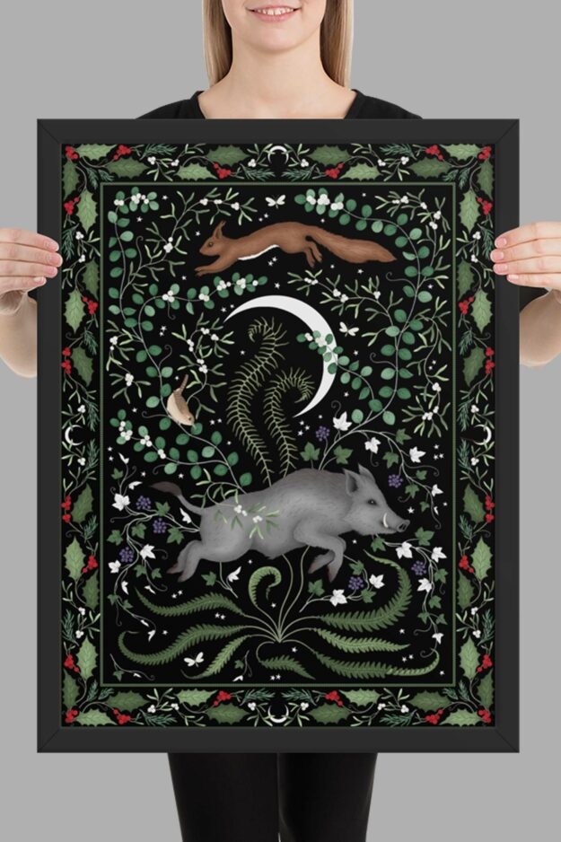 yule framed poster