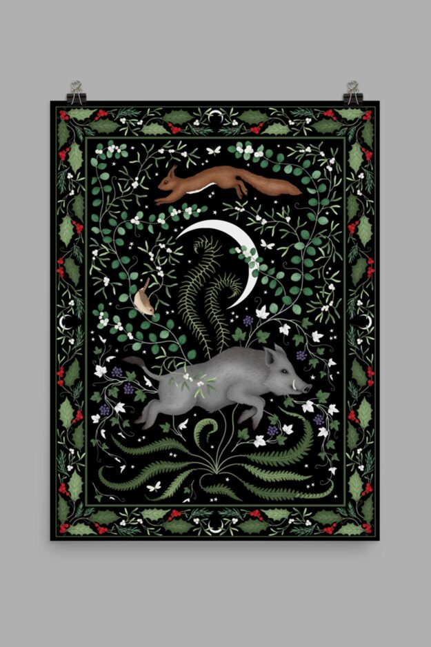 yule framed poster